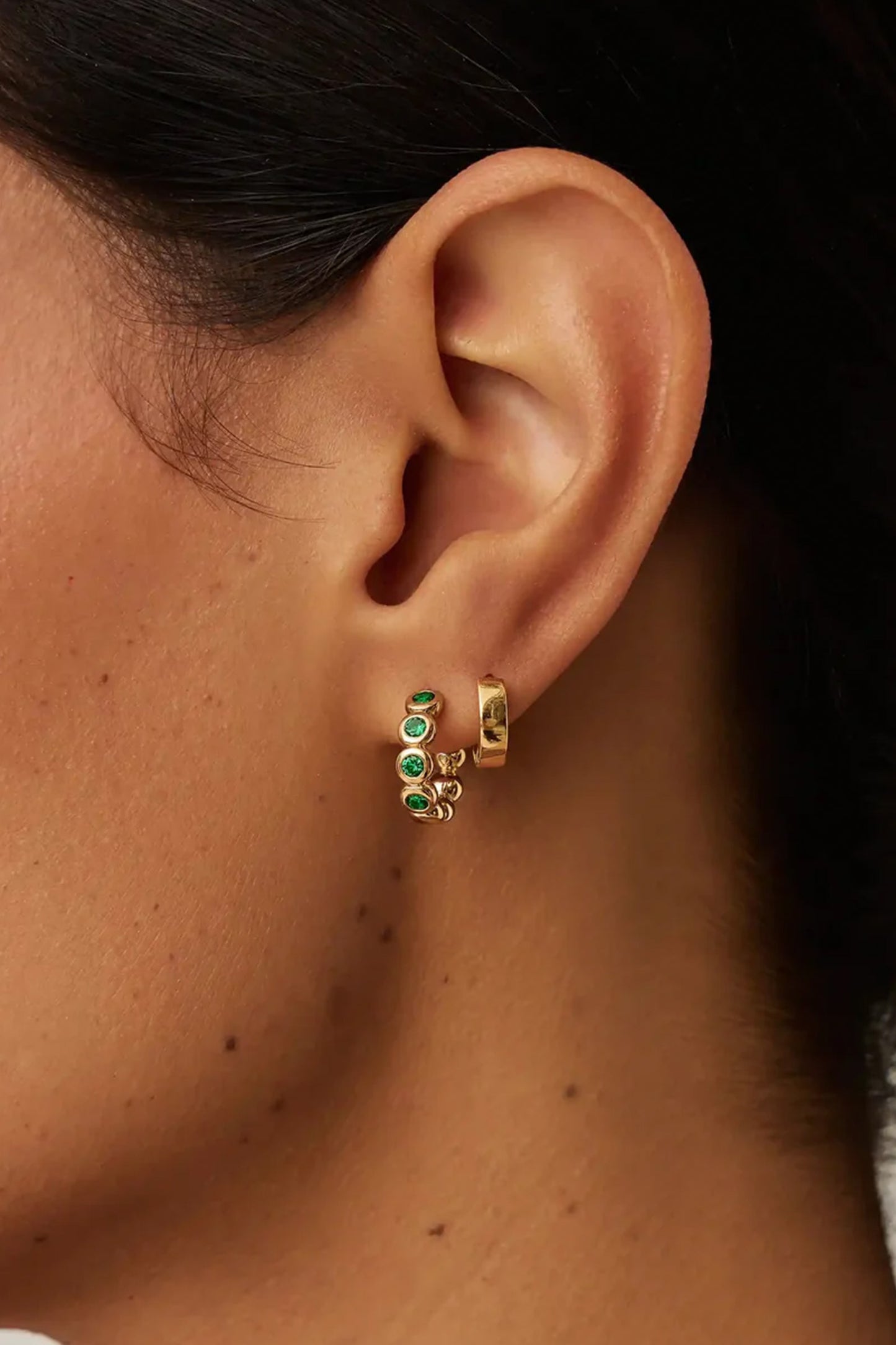 Tennis Small Hoop Earrings