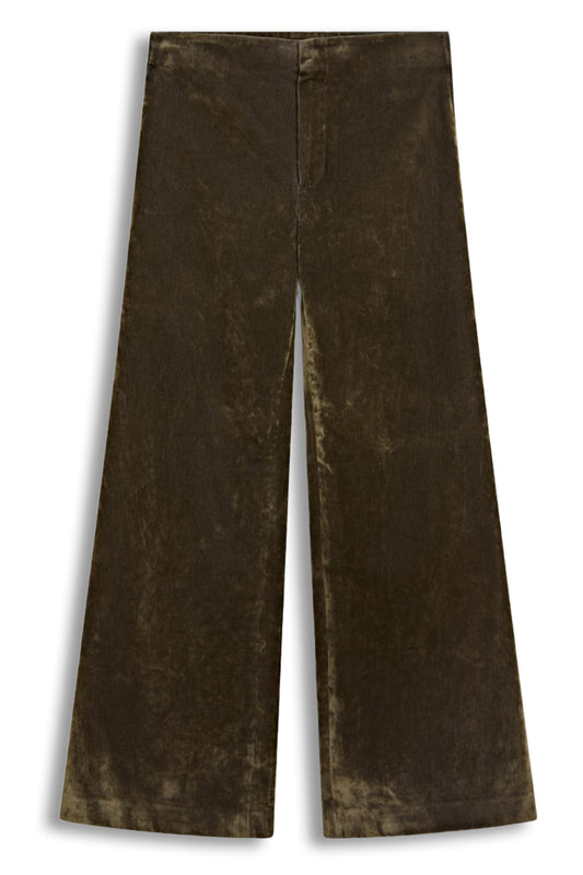 Velvet Flared Trousers - Studio