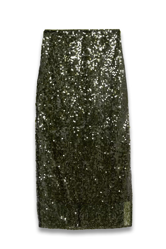 Sequin Midaxi Column Skirt