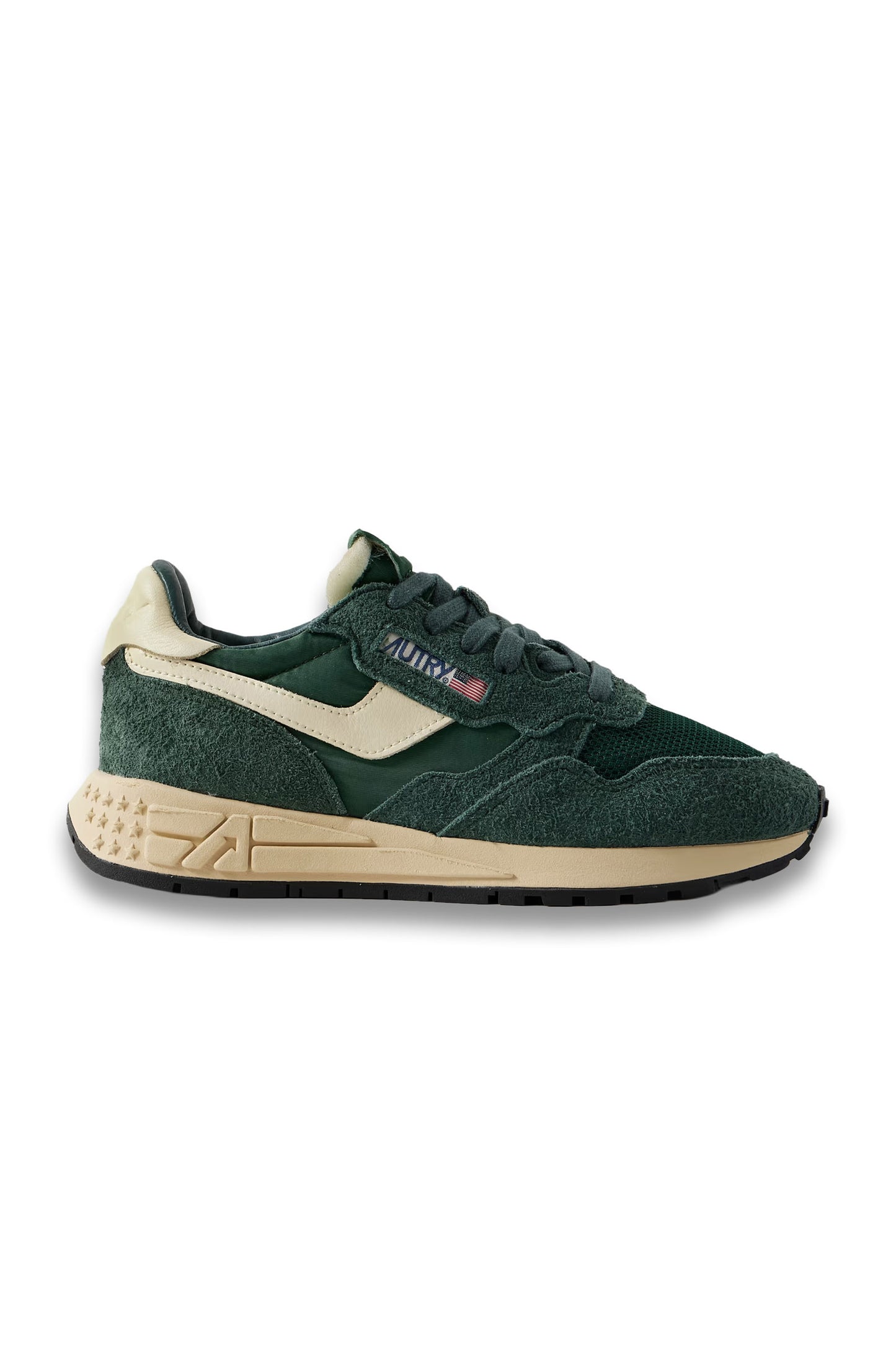 Reelwind Low Leather-trimmed Suede, Mesh and Shell Sneakers