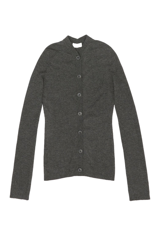 Sheer Ribbed-knit Cashmere Cardigan