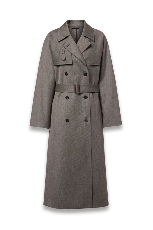 Rhydian Virgin Wool Gabardine Trench Coat