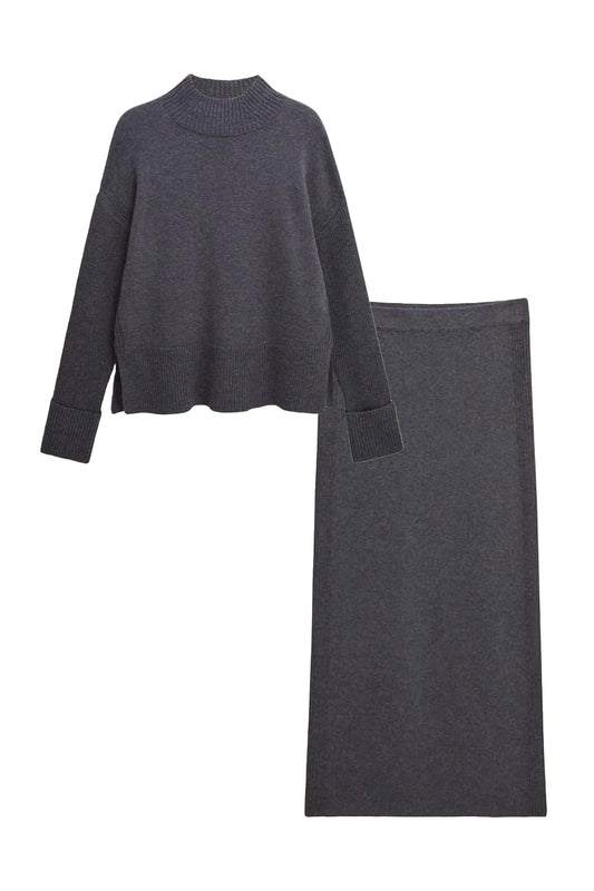 Gaskell Co-ord Wool Cotton Jumper & Gaskell Co-Ord Wool Cotton Skirt