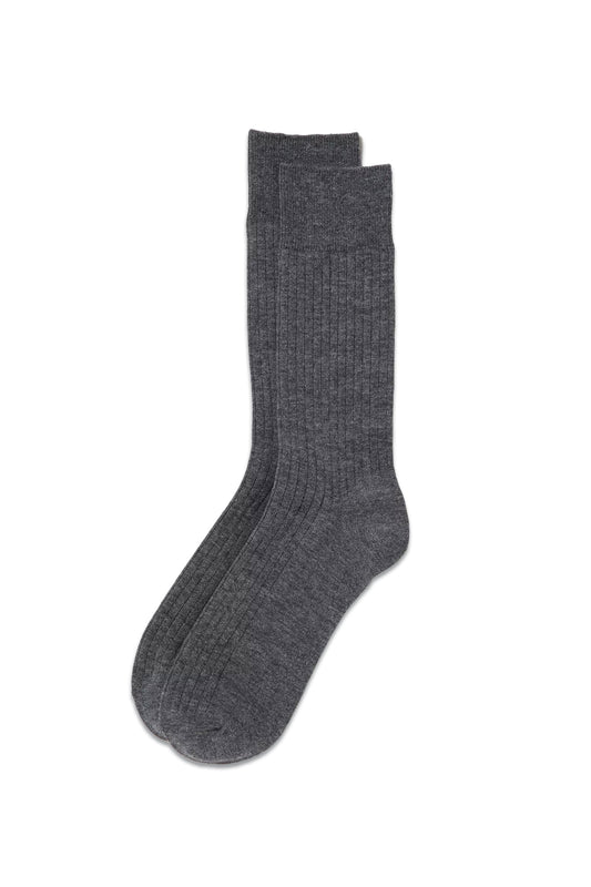 Heattech Ribbed Thermal Socks In Black