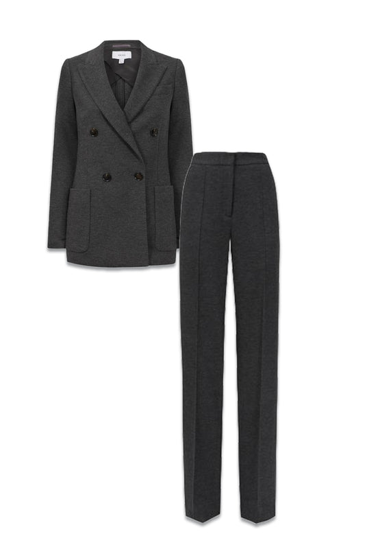 Iria Double Breasted Wool Blend Blazer & Trousers