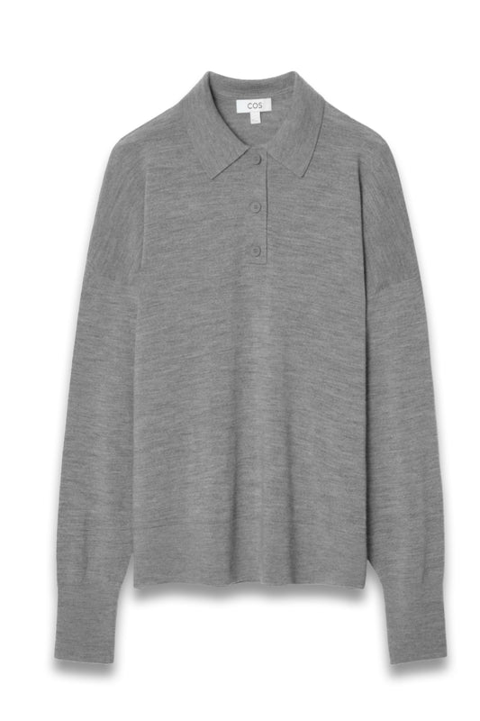 MERINO WOOL POLO SHIRT