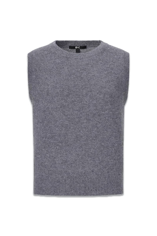 100% Cashmere Crew Neck Cropped Sweater Vest