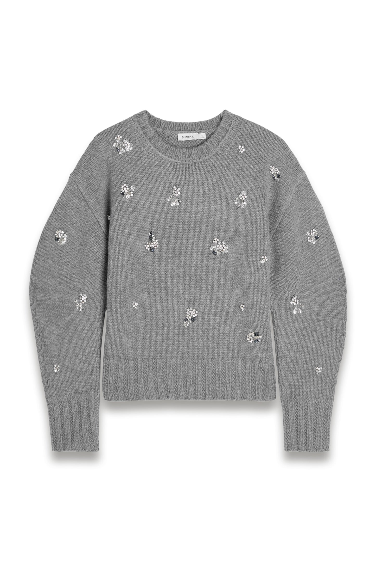 Caroline Embellished Wool and Cashmere-blend Jumper