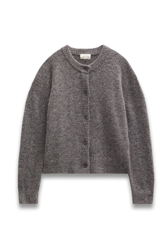 Crew Neck Boxy Cardigan