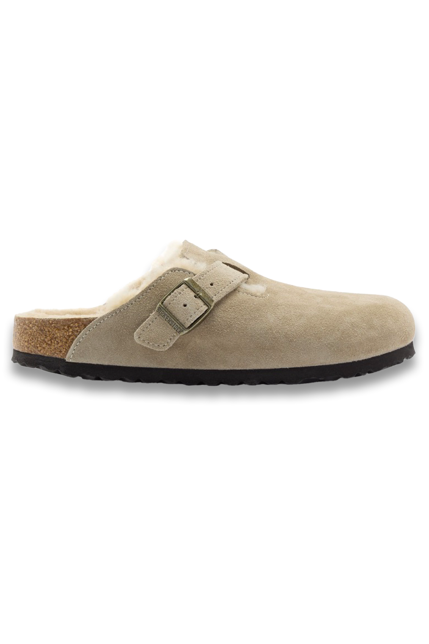Boston Shearling-Lined Suede Sliders
