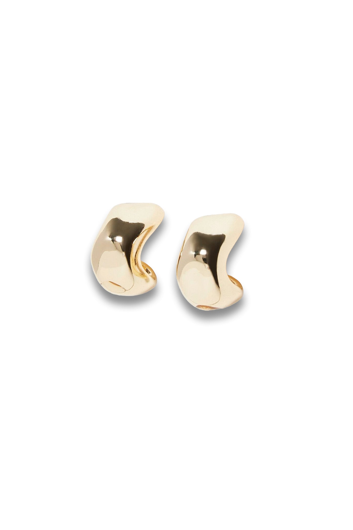 Orlaith Smooth Gold Tone Hoop Earrings Mini