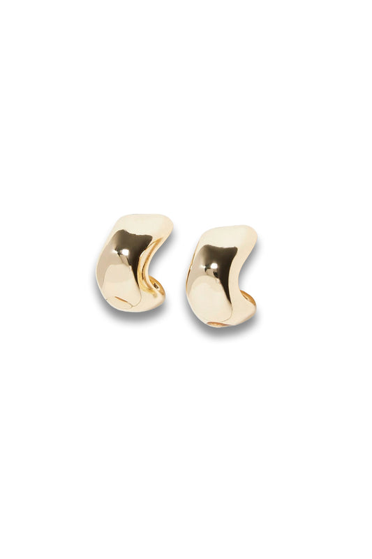 Orlaith Smooth Gold Tone Hoop Earrings Mini