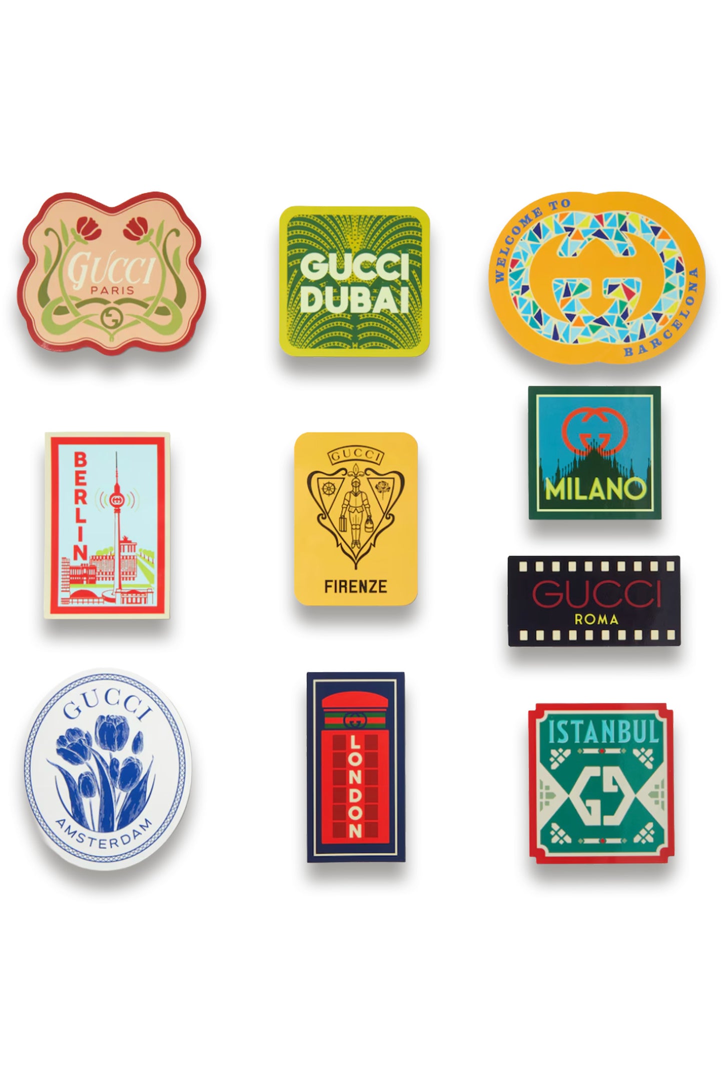 Cities Luggage Stickers