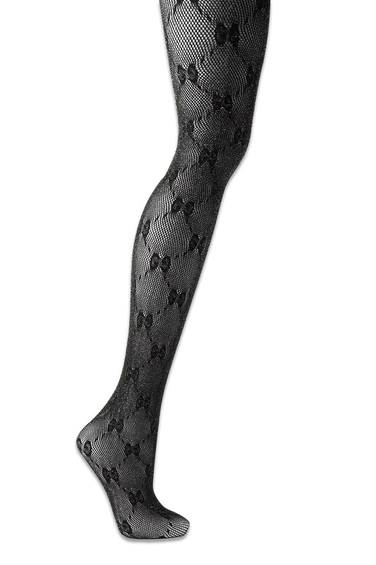 Logo-embroidered Lurex Tights