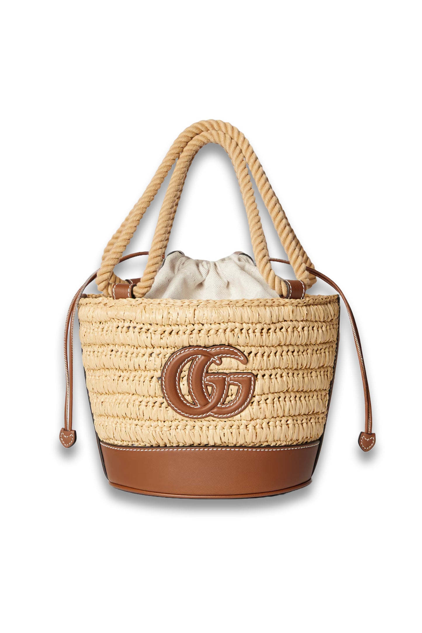 Woven Mini Bucket Bag