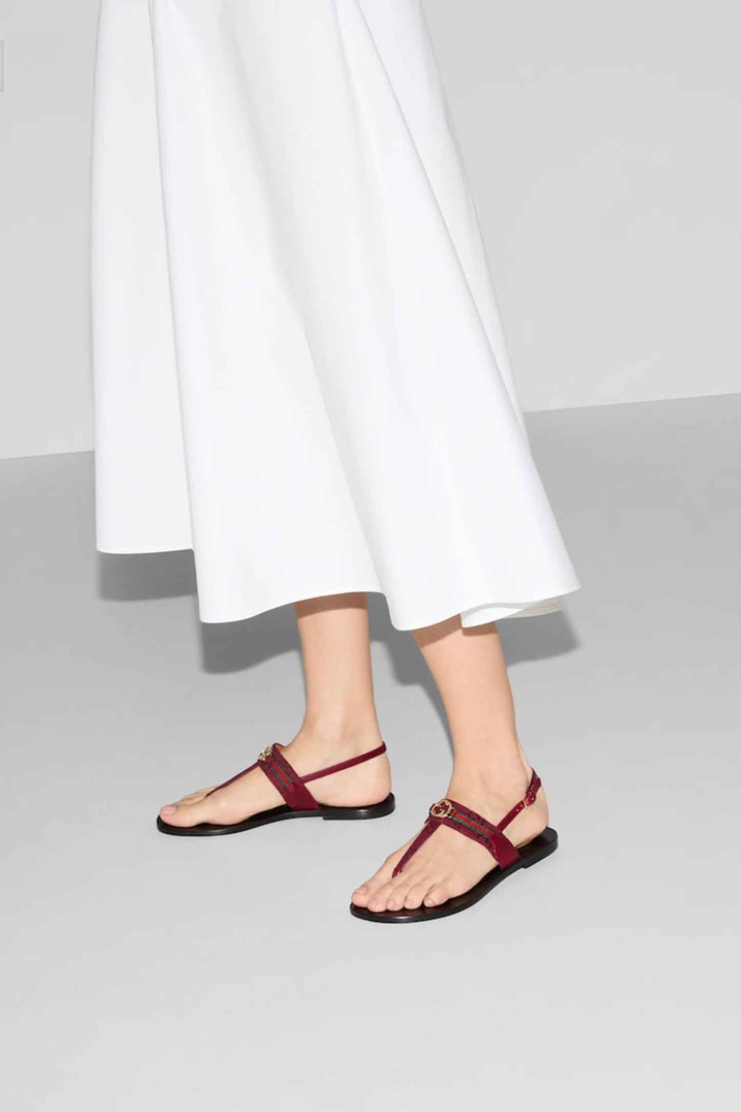 Women's Interlocking G Web Sandal
