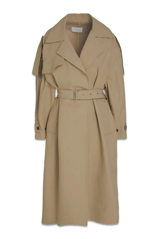 Belted Cotton Trench Coat