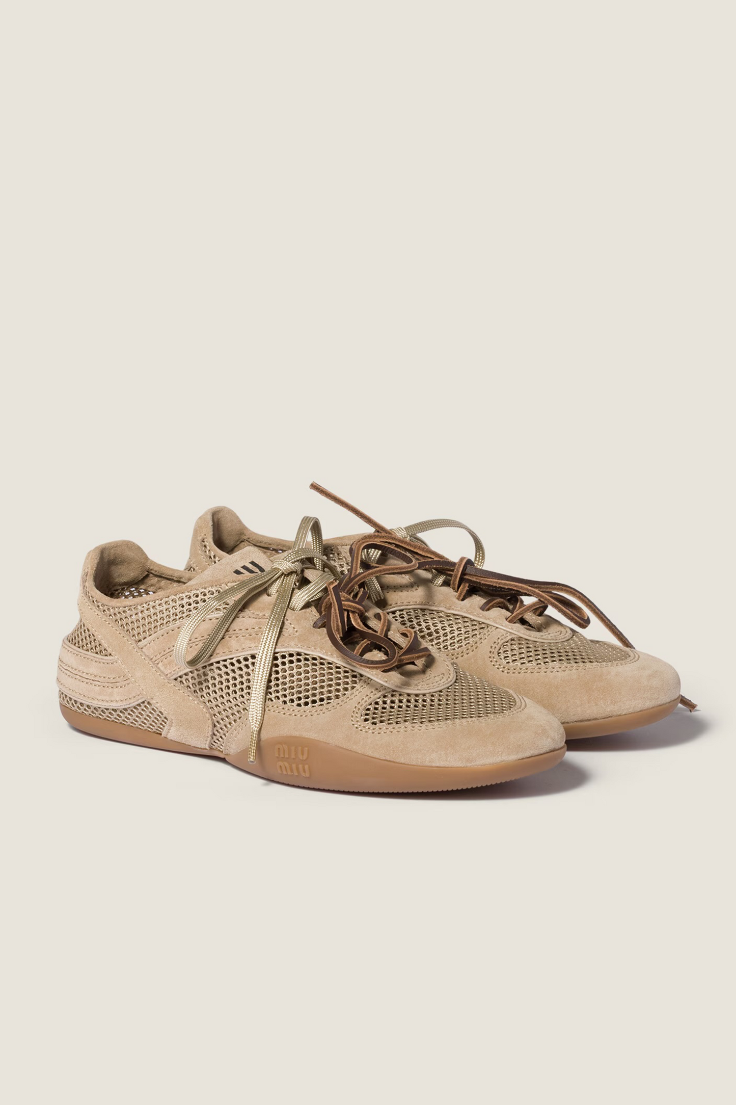 Gymnasium Mesh and Suede Sneakers