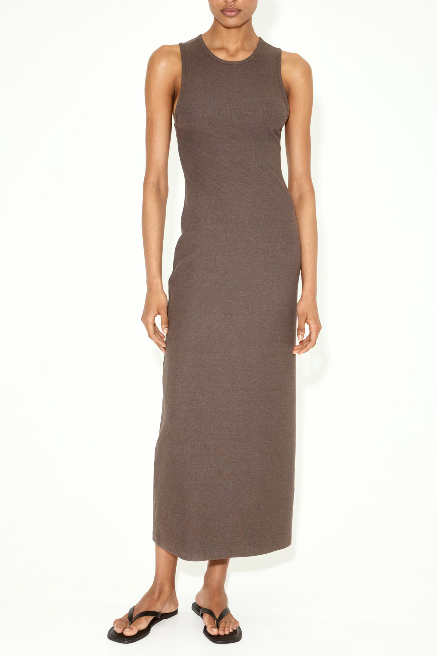 Rib-knit Maxi Dress