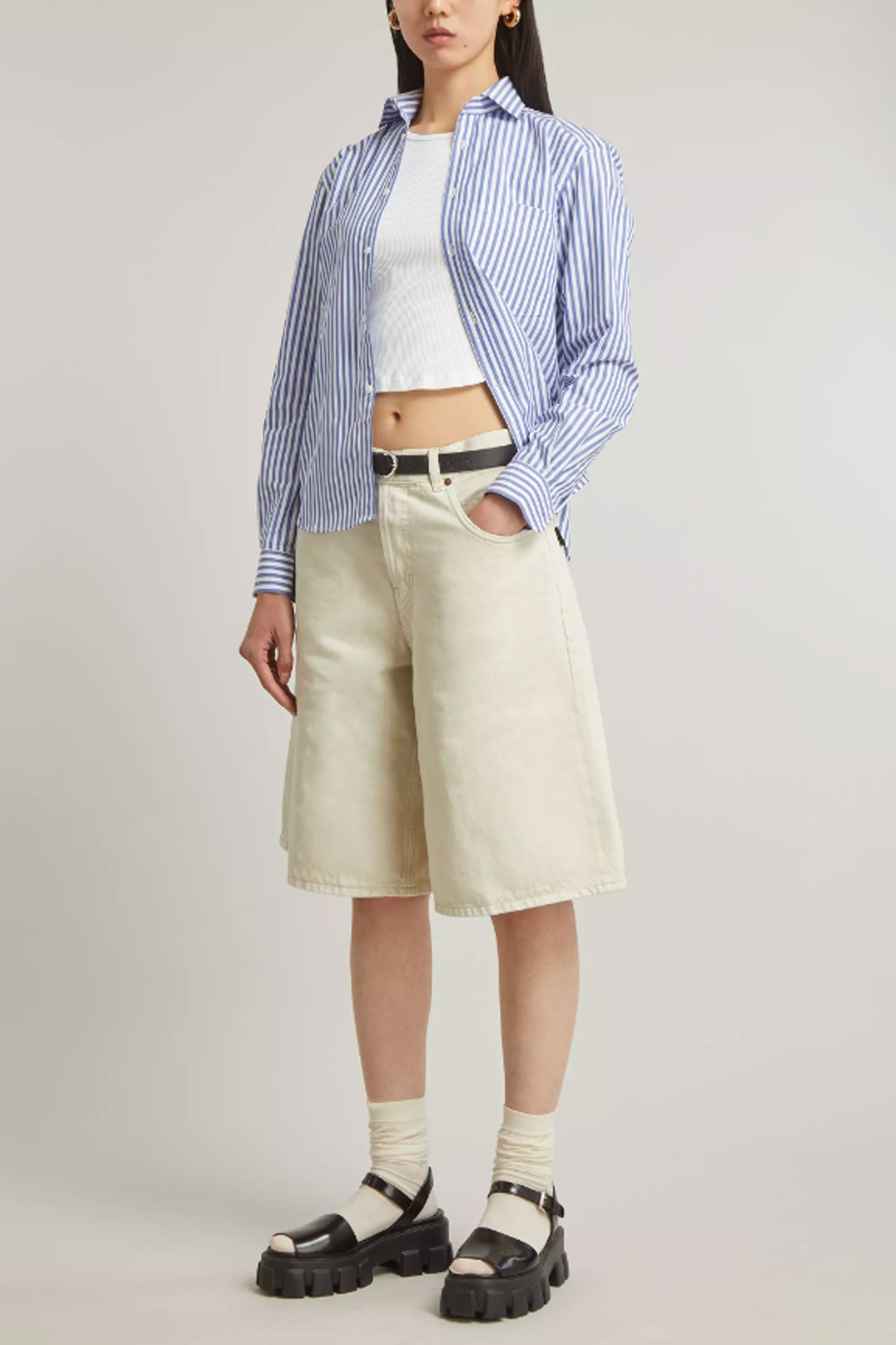 Becky Natural Denim Shorts
