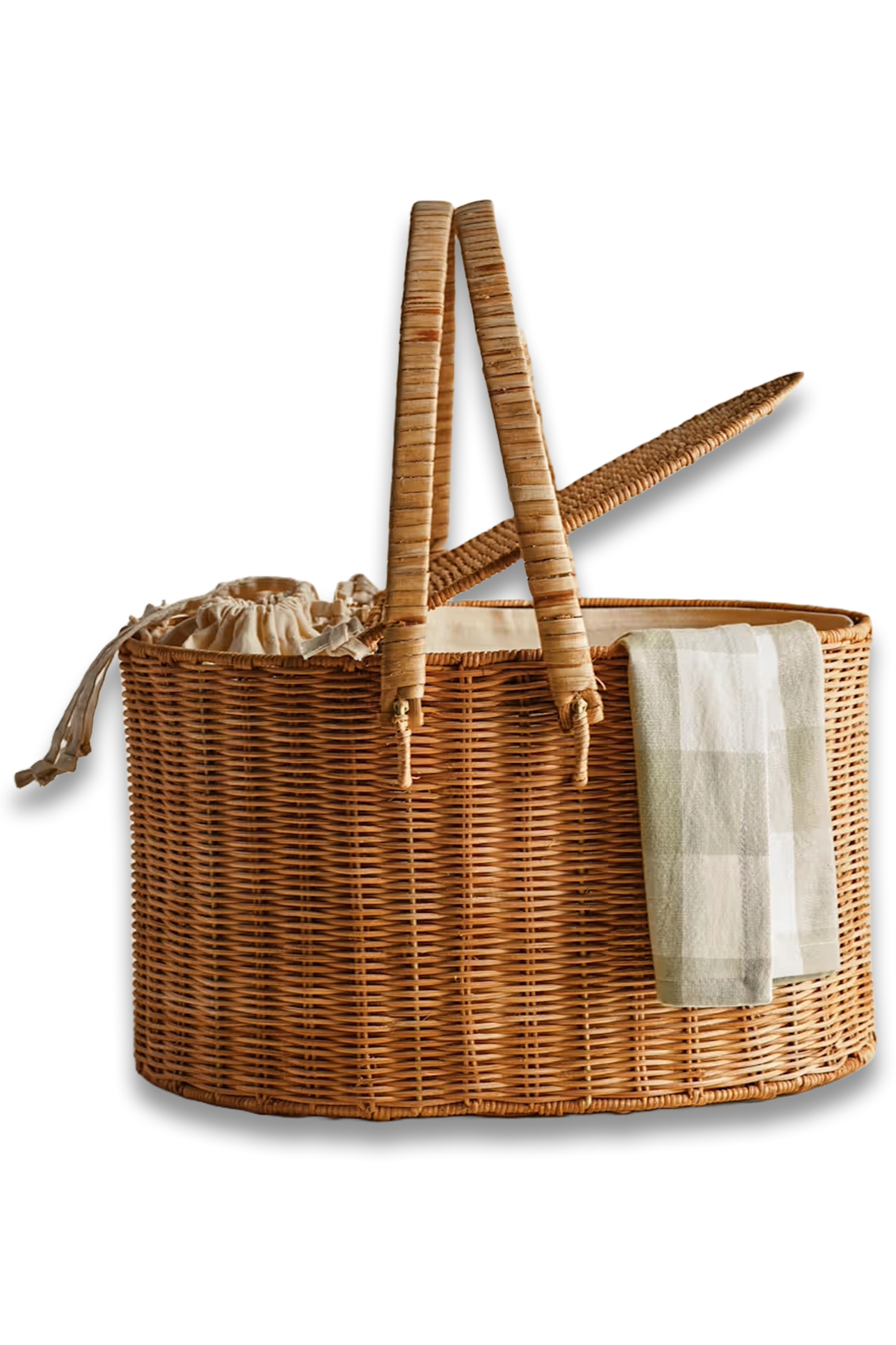 Picnic Hamper with Bottle Holders