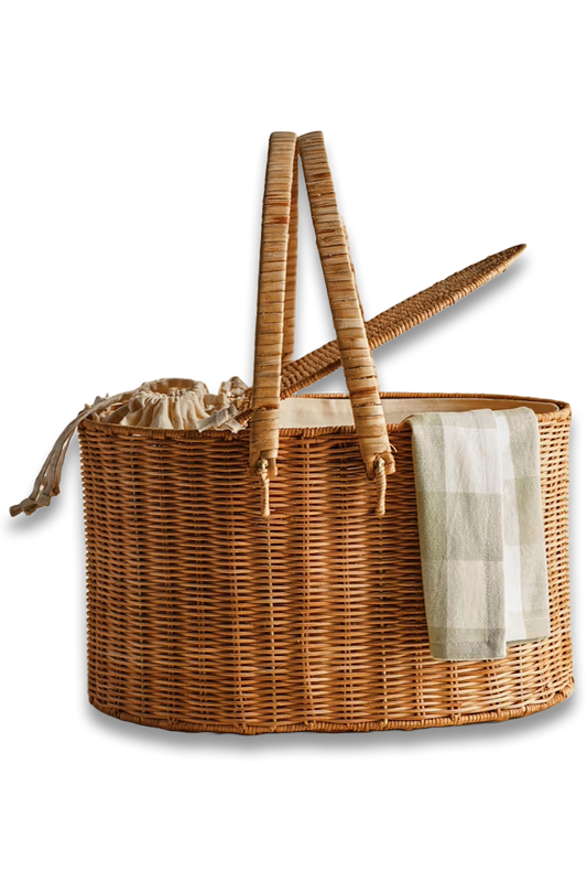 Picnic Hamper with Bottle Holders