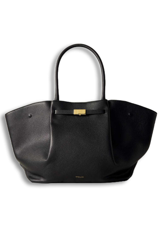 New York textured-leather tote