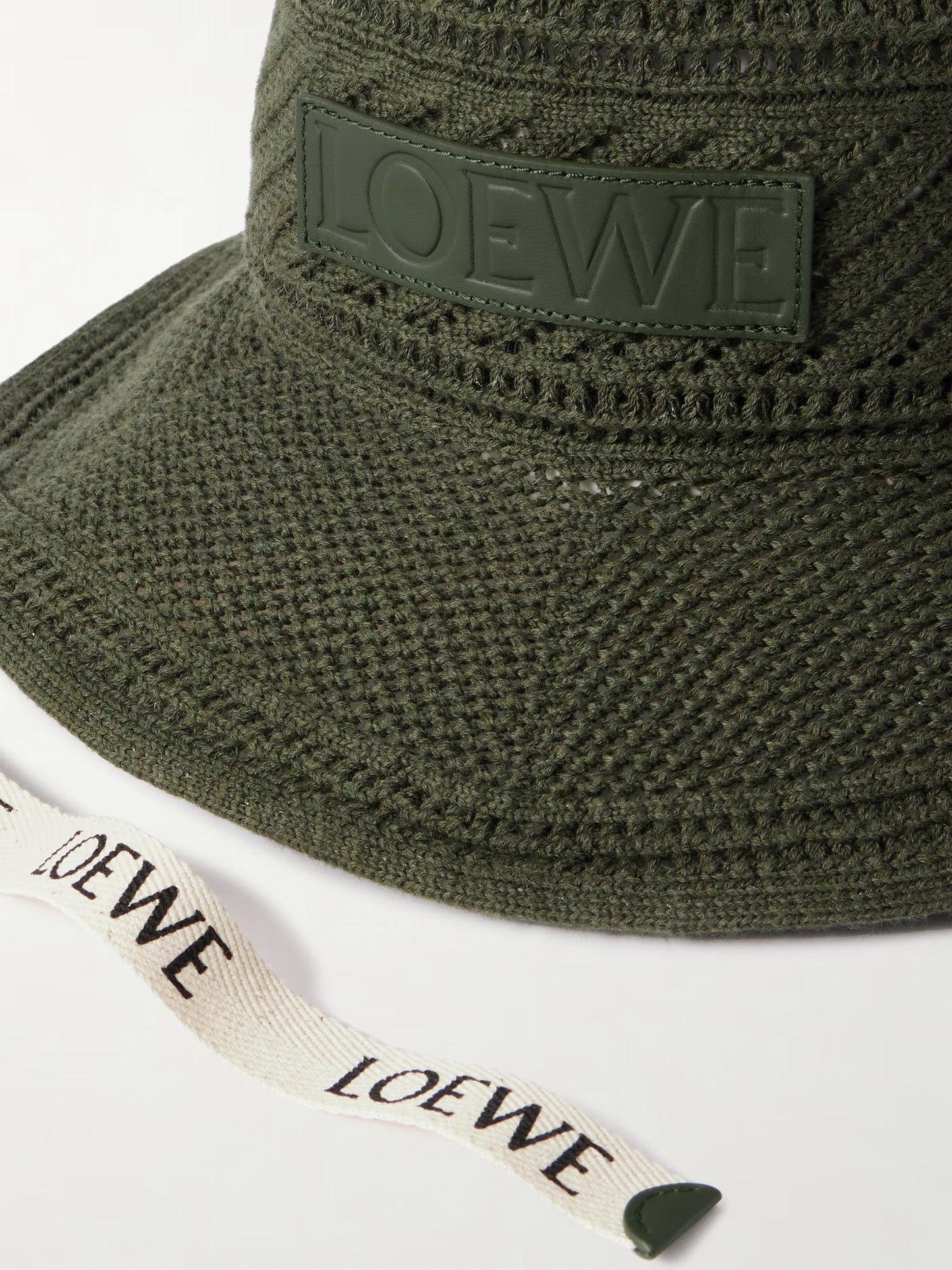 Paula's Ibiza Appliquéd Crocheted Cotton-Blend Bucket Hat