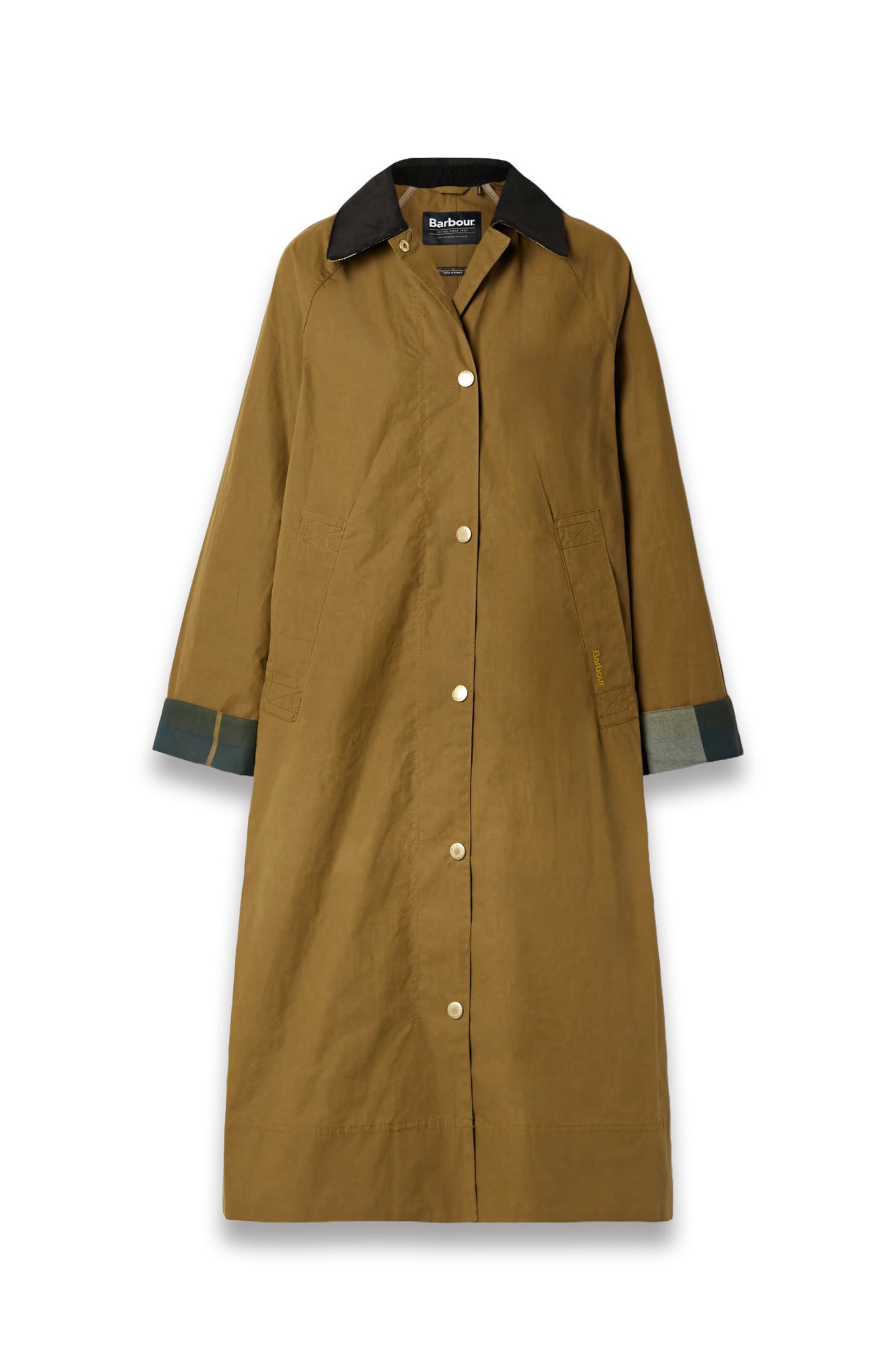 Ettie Corduroy-Trimmed Waxed-Cotton Jacket