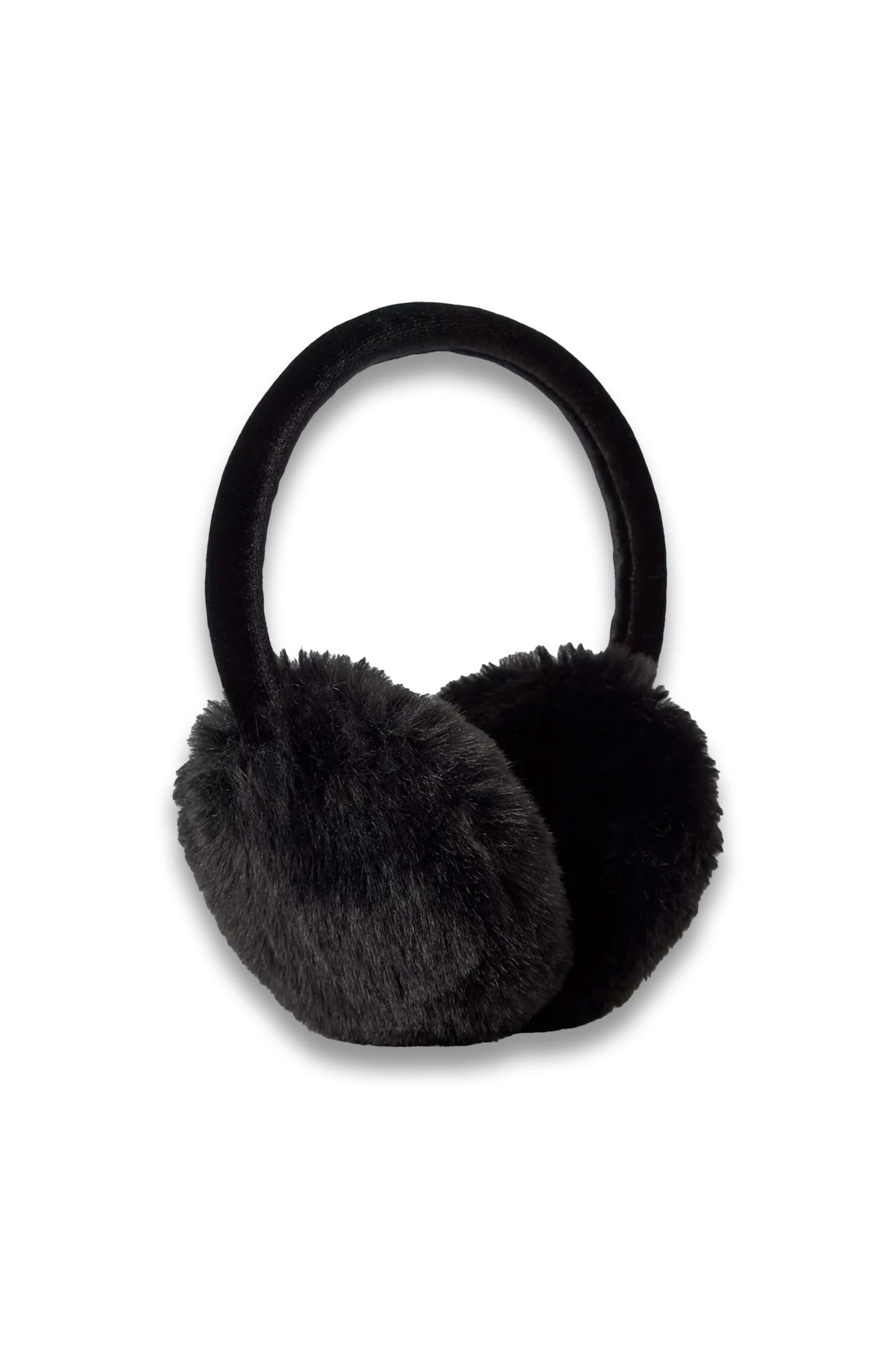 Faux Fur Earmuffs, Black