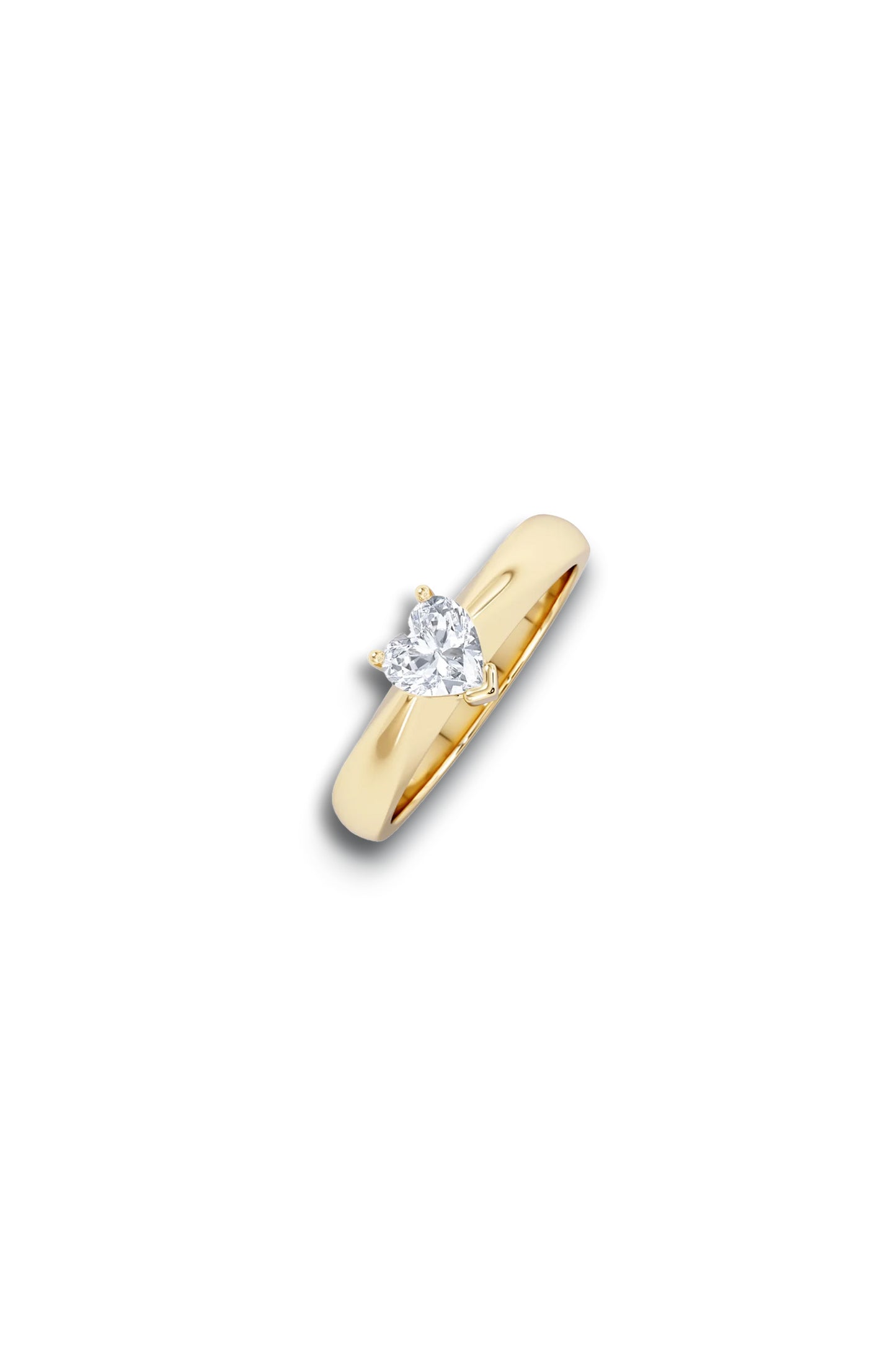 Naomi Heart Cut Lab Diamond Engagement Ring 0.50ct H/SI in 9k Gold