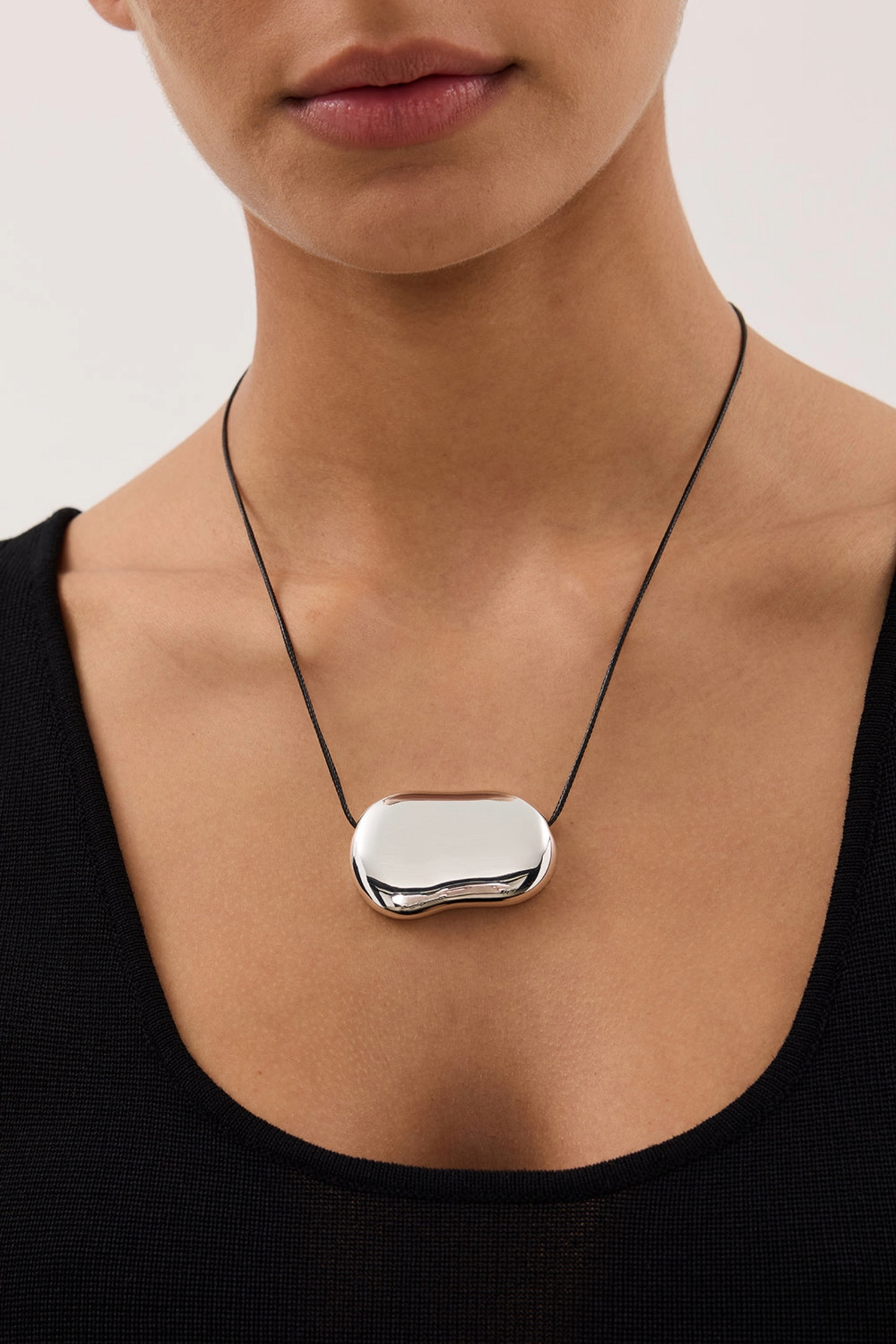 Julia Glass and Cord Pendant Necklace