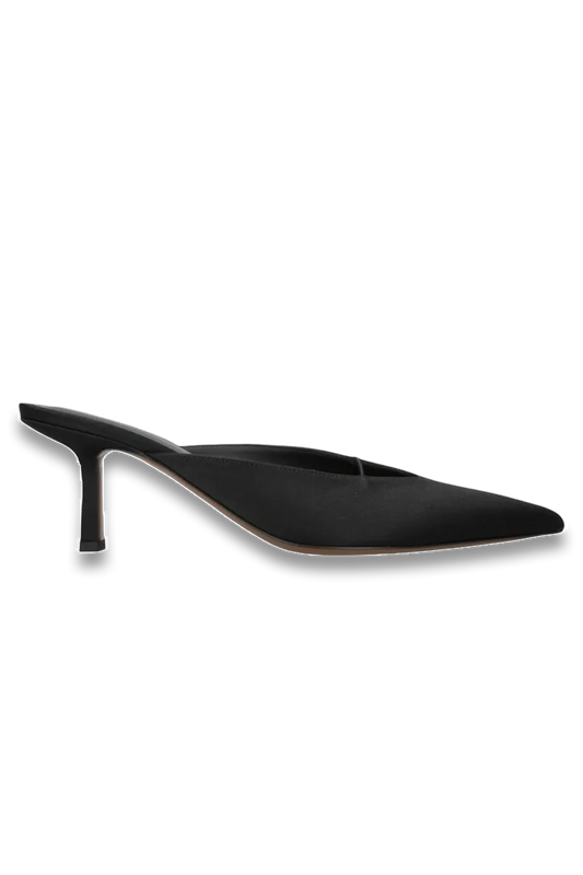 Matar Heeled Woven Mules