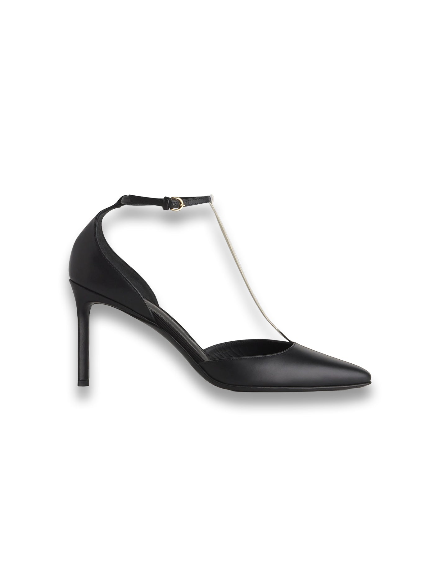 T-Strap D'orsay Heel in Leather