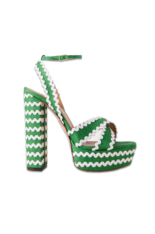 Ric Rac 140 Raffia Platform Sandals