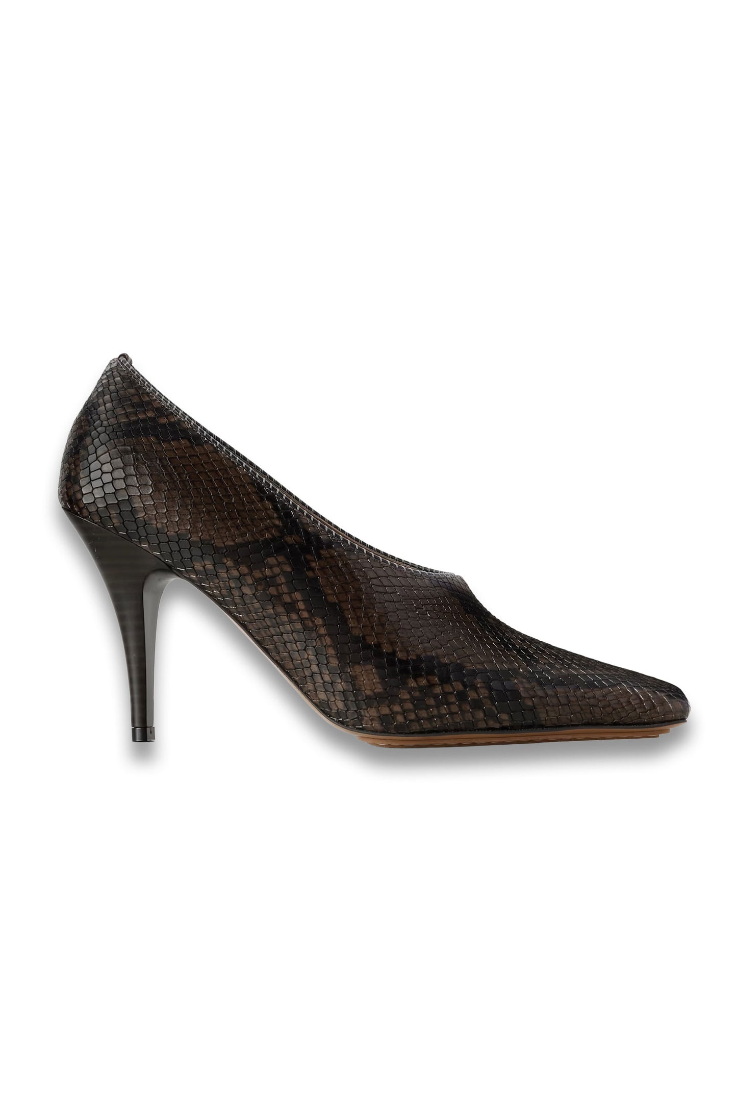 Snake-effect Vegan Pumps