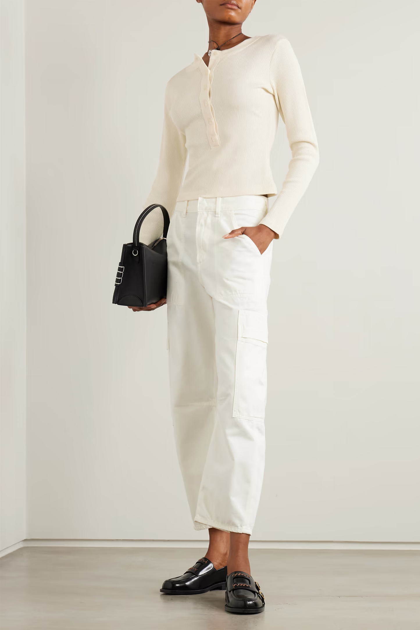 Varra Ribbed Jersey Henley Top