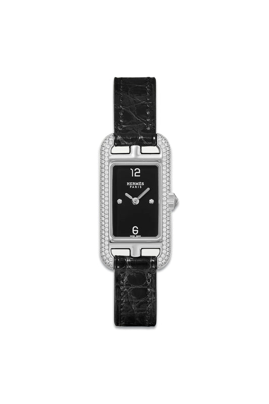 Nantucket 29mm Small Stainless Steel, Alligator And Diamond Watch
