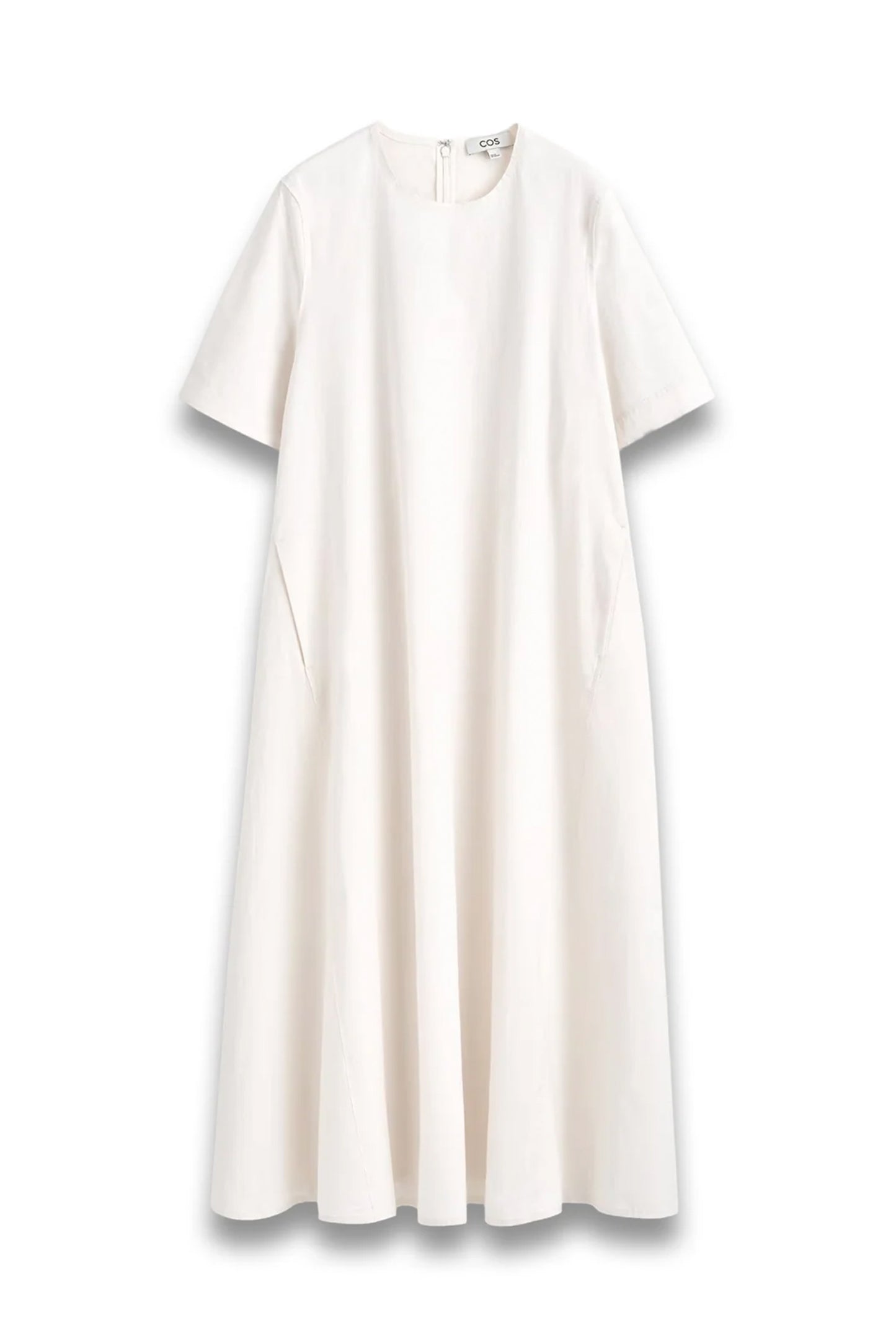 Raw-cut Cotton Midi Dress