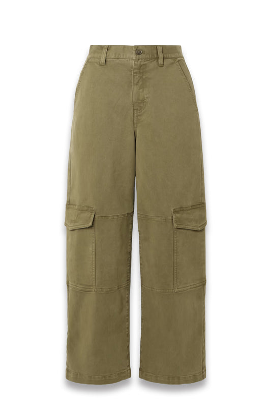 The Station Cropped Twill Straight-Leg Cargo Pants