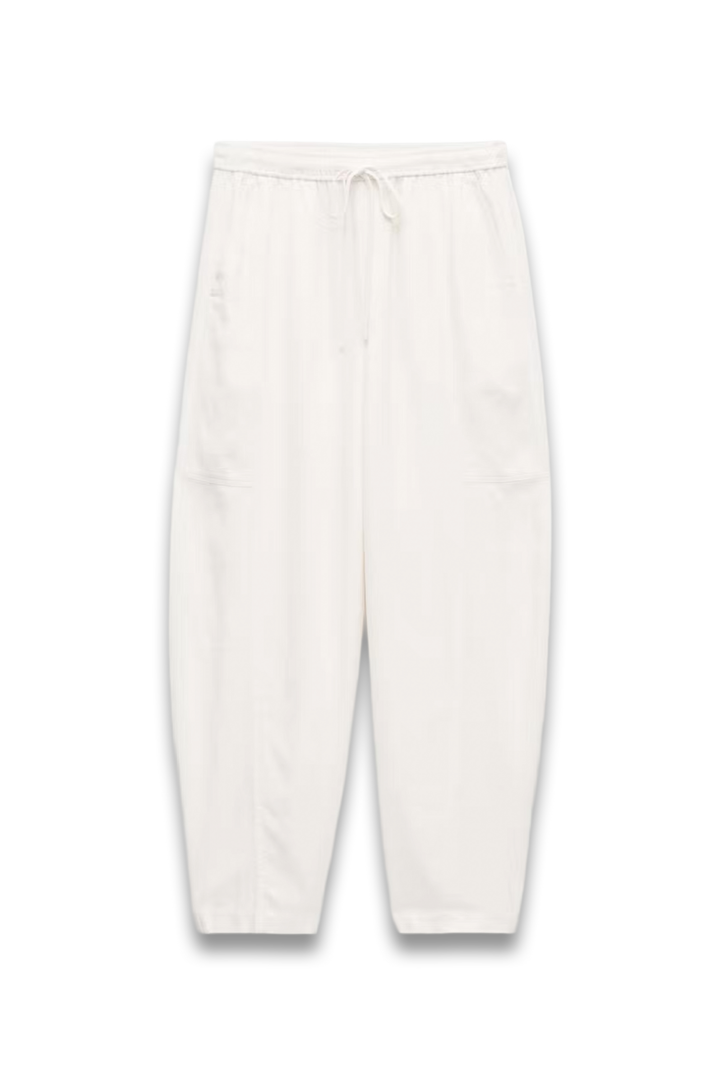 Tovi Linen Blend Barrel Leg Trousers