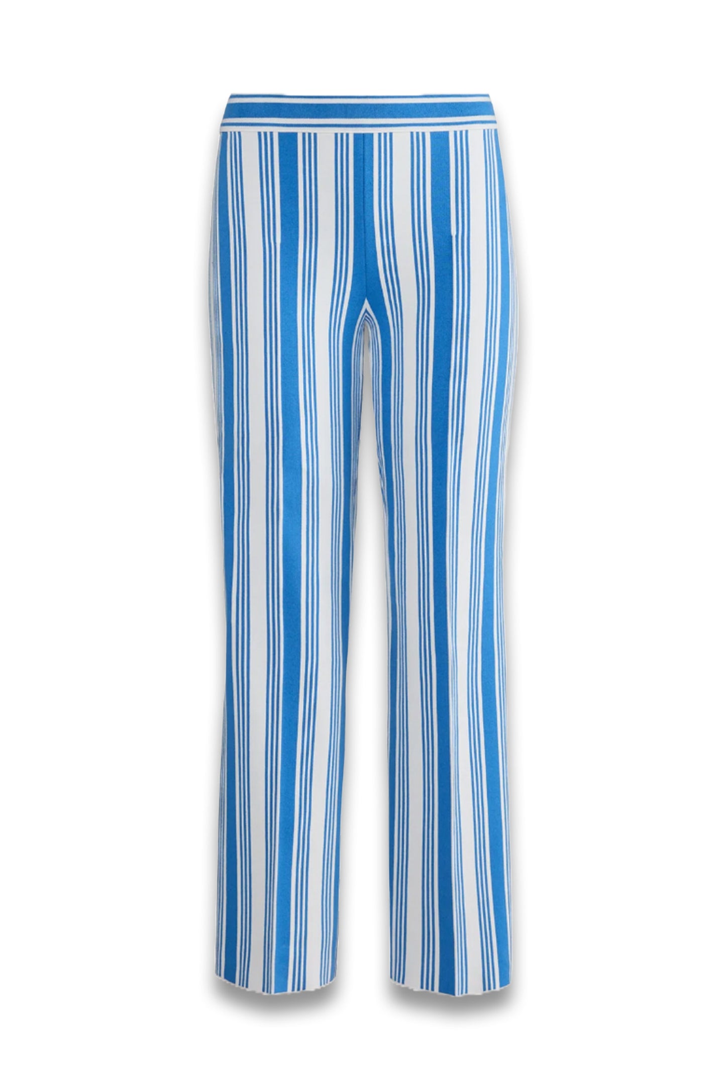 Louis Cropped Blue Striped Pants
