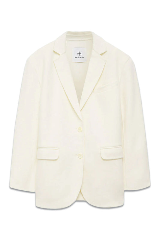 Quinn Blazer - White Cashmere Blend