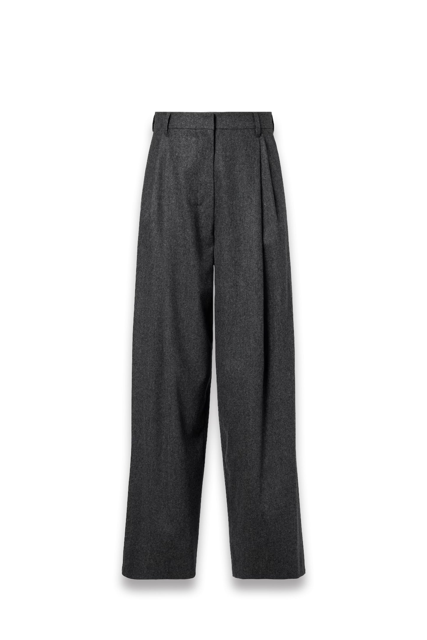 High-rise Wool Straight Pants