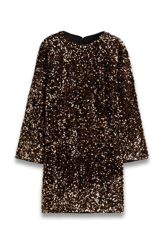 Sequinned A-line Dress