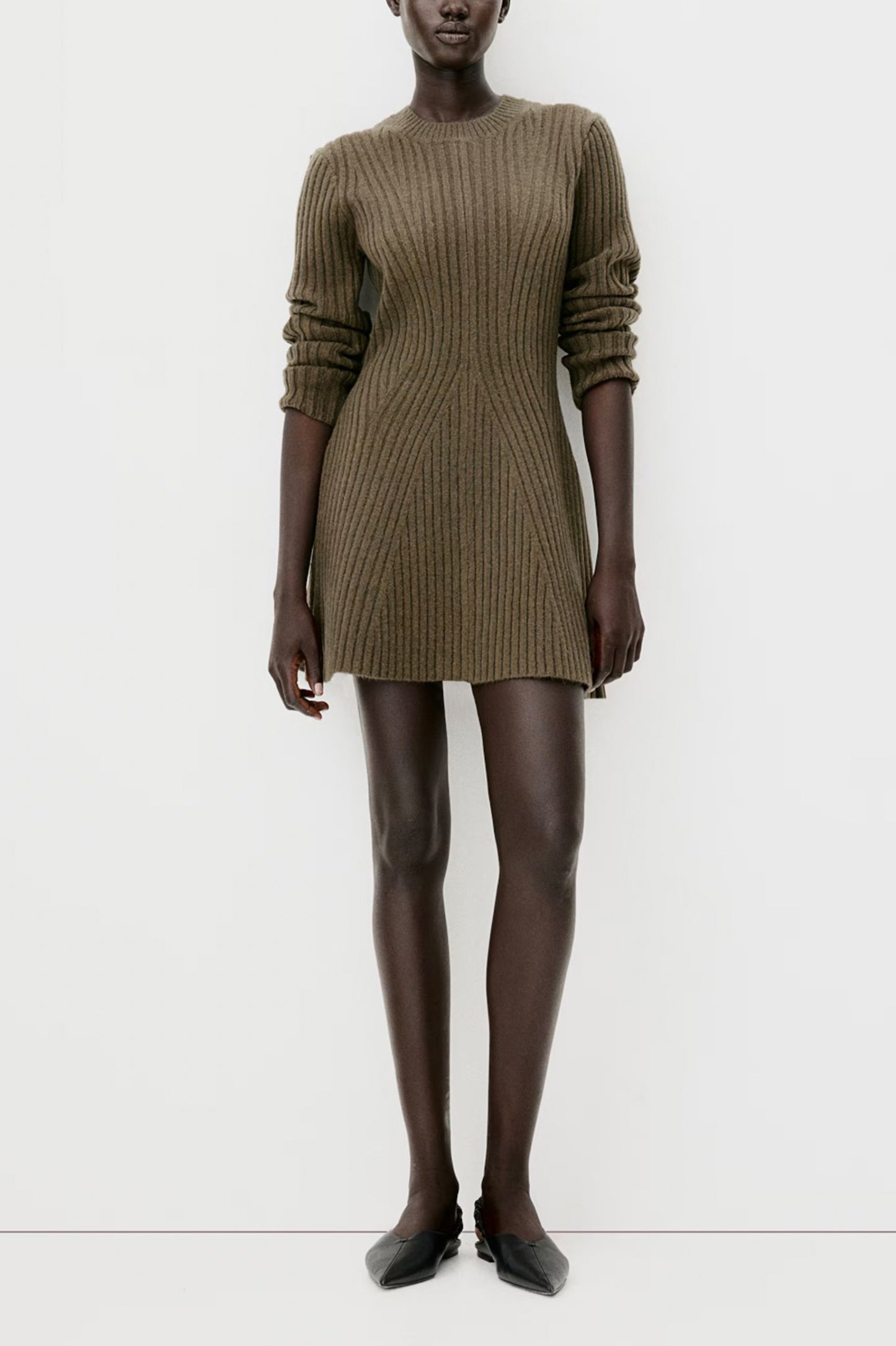 Rib-knit Dress