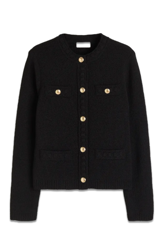 Textured-Knit Cardigan