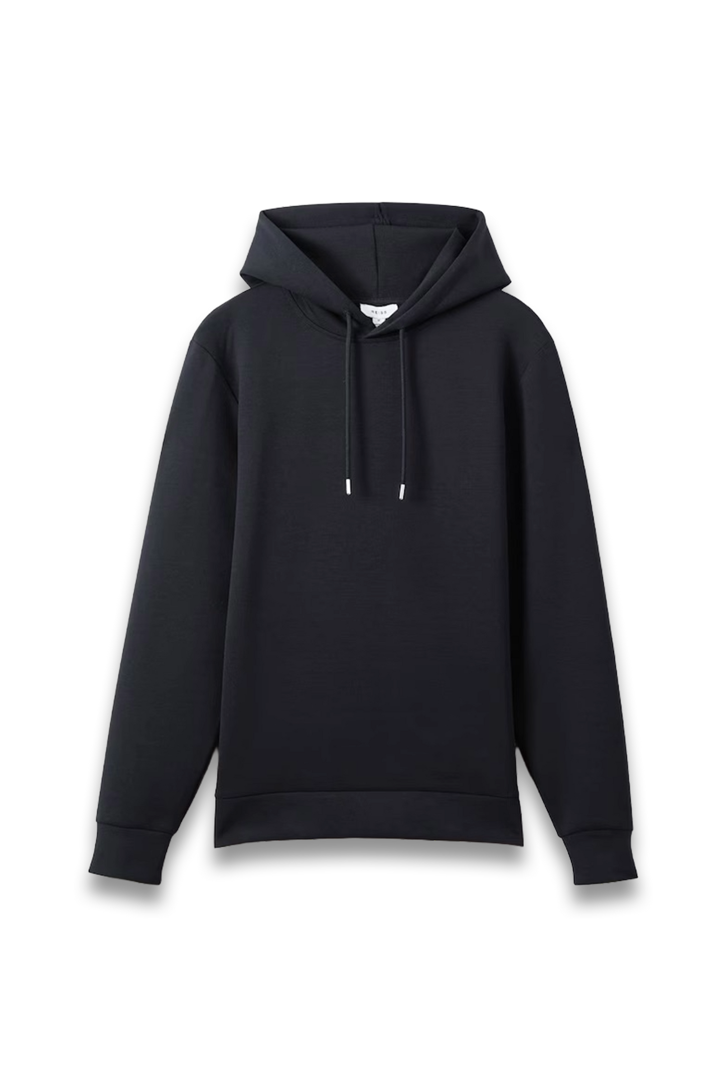 Premium Interlock-Jersey Hoodie in Navy Blue
