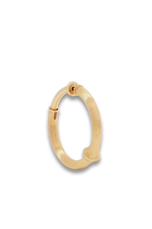 Nature Large 18-Karat Gold Hoop Earring