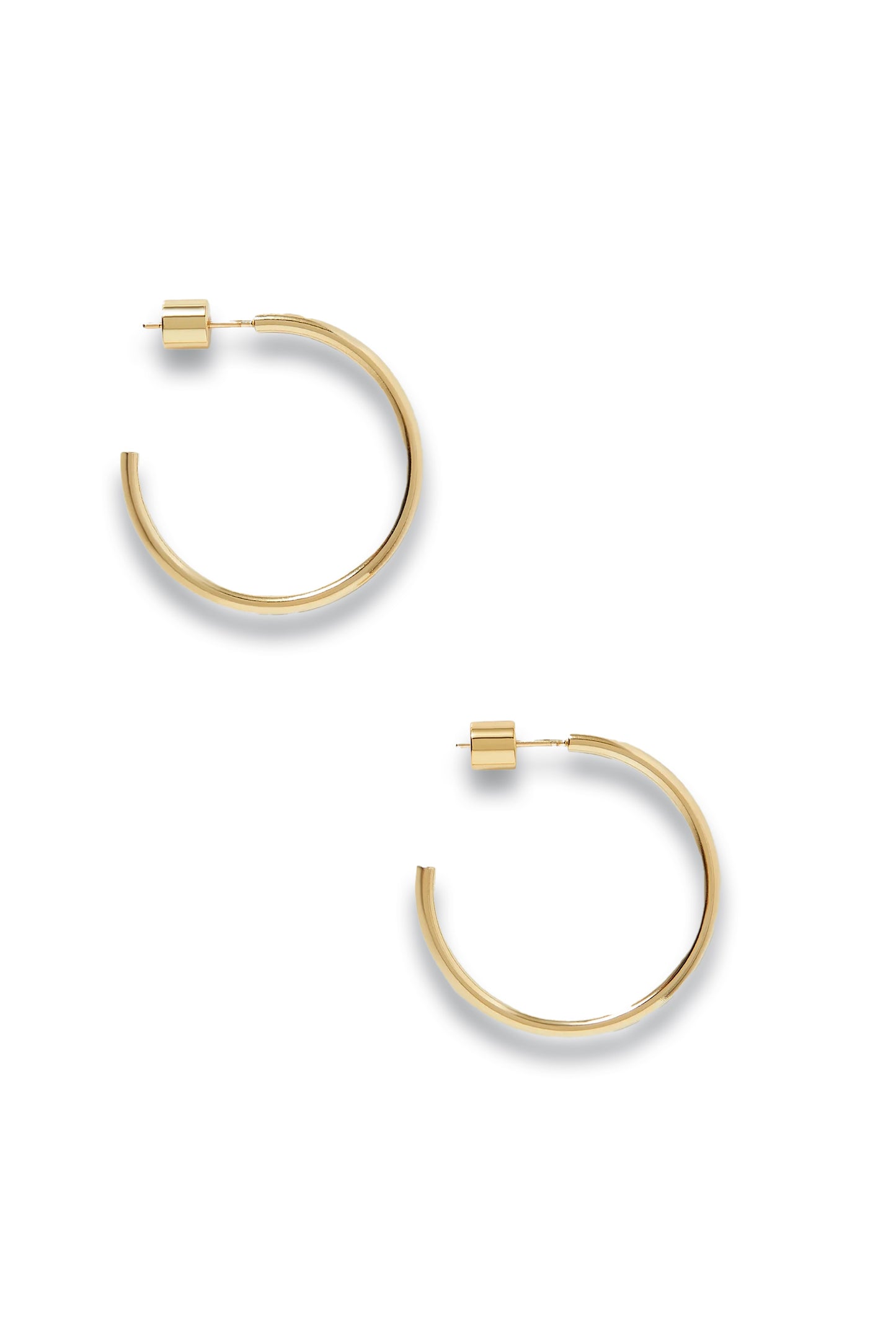 Mini Thread Gold-Plated Hoop Earrings